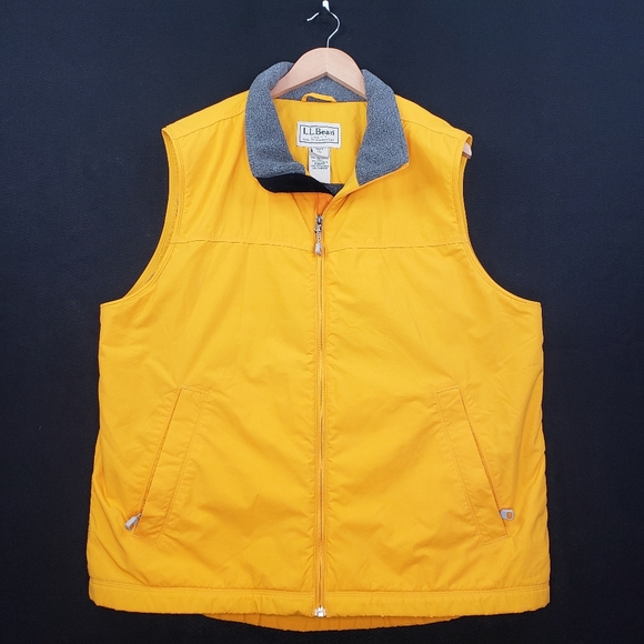 Ll Bean Full Front Zip Nylon Fleece 